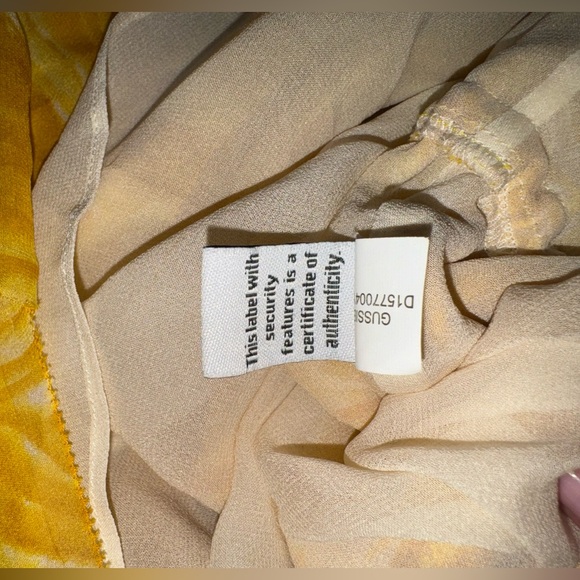 Diane Von Furstenberg: Yellow Silk Dress (Size 6) - Picture 5 of 7
